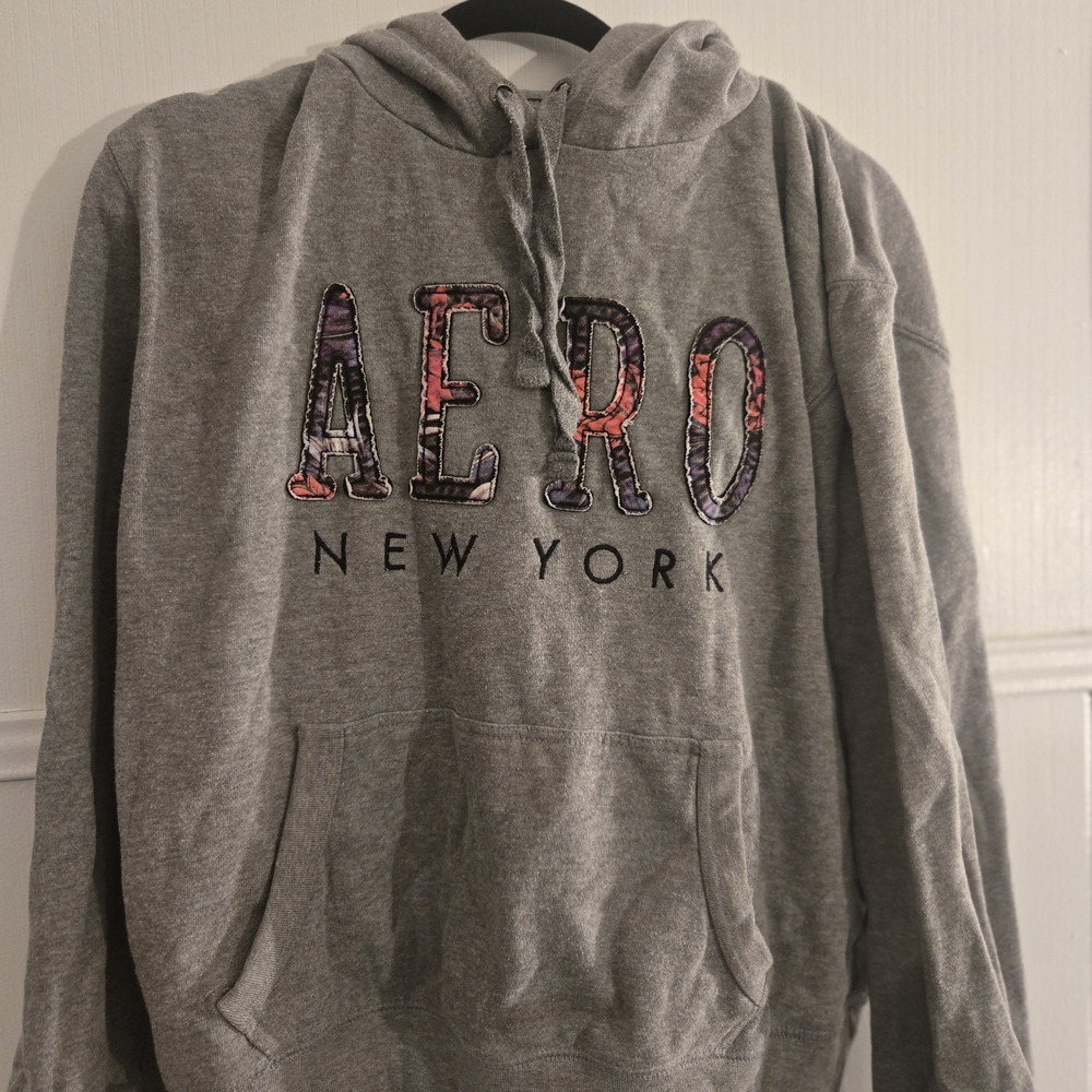 Aeropostale Gray New York Hoodie